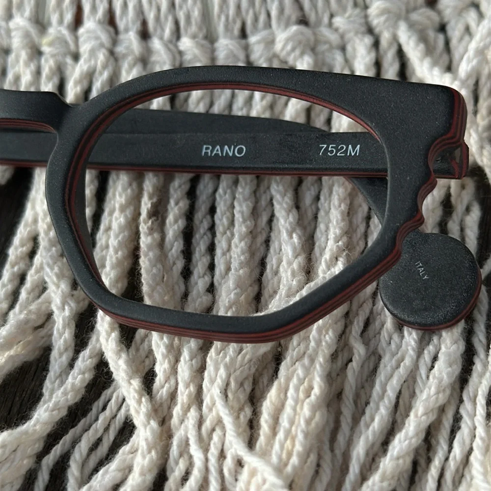 L.a. Eyeworks Rano 752M black red rare frames small petite